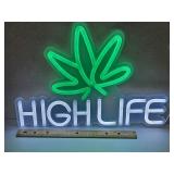 New High Life LED Neon Sign 15' x 11'