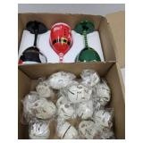 Christmas Wine Glasses & Skull Heads