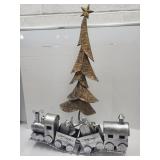 Metal Christmas Tree 37'H+27'L Train