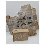 25 New ' BALL' Shipping Boxes 13 x 9.5 x 4.5'