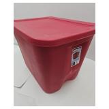 Red 18 ga Storage Tote