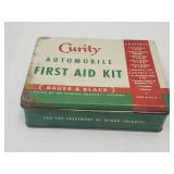 Vtg 1960s Curity Automobile First Aid Kit