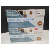 2 Boxes of Laser Toner Cartridges Black & Magenta
