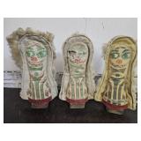 3  VTG Carnival Knock Down Game Dolls Barn Fresh