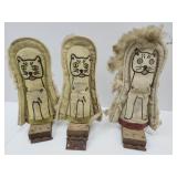 3 Rare Matching Cat Carnival Knock Down Punks