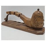 VTG Mahogany Pipe Holder Stand