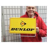 VTG Dunlap TIRE DISPLAY Sign  15 x9'