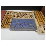 Mini Metal Axes 2 3/4' & VTG Lot  Printer Stamps