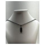 Hematite+Sterling Silver Necklace W Color Changing