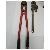 Lock Cutters & Pipe Wrench