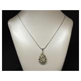 Dalmatian Night Teardrop On Chain