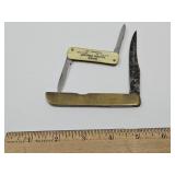 Brass Handled Pocket Knife, Advertising PocketKnie