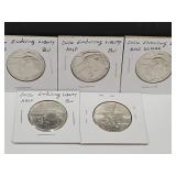 5 Coins  250th Anniversary 2026 Half Dollar Coins