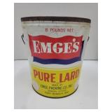 Vtg Emages 8Lb Pure Lard W Great Color