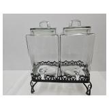 2 Gallon Double Drink Dispenser w/Stand