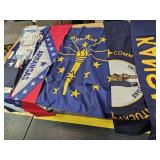 Lot of Flags, 3'x5' Indiana Flag, Arkansas,+