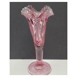 Viking? Indiana Glass?  Pink  Vase 10' high