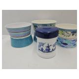 Plastic Nesting Bowls, VTG Jar w/Lid
