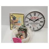 12' w 'Mom's Kitchen', Storage Basket, Elvis Tape+