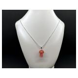 Red Stone Mushroom On Chain