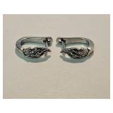 New 925 Silver Angel Wings Earrings