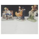 Norman Rockwell Lot Of Figurines