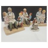 Norman Rockwell Lot Of Figurines