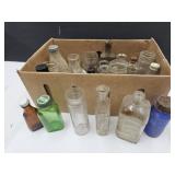 Lot of Vintage Bottles Cobalt, Green+