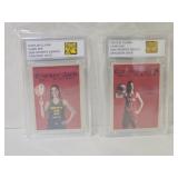 2 Caitlin Clark Cracker Jack Cards