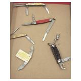 6 Folding Pocket Knives/Advertiser