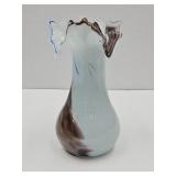 Vintage Murrhina Glass Vase 8 1/4' h