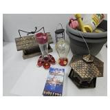 Bird Feeders, Planters+