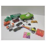 Vintage TootsiToy Semi Truck  9' L, VW Beetle 7'+