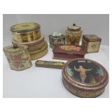 Large  Lot of  Vintage Lot of Tins, Opera, Fruit +
