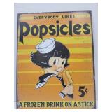 Metal Popcicles Sign12x16'