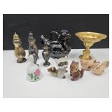 VIntage Shakers, Rooster Bank ,Squirrel, Raccoon +