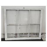 Vintage 6 Pane Window 27 x 32'