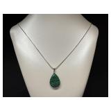 Malachite Teardrop On Chain