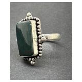 925 Agate Ring