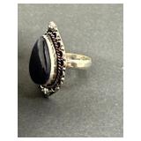 925 Agate Ring