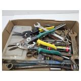 Lot of Hand Tools Pliers, Wrenches+