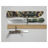 Survival Knife+Wenger Delemont Camp Knife