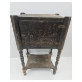 Antique Wood Tobacco Cabinet Stand See Pics