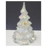 Fenton Opalescent Glass Christmas Tree 6 1/4'H