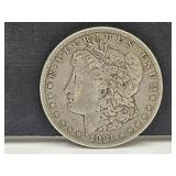 1881 S  Silver Morgan Dollar Coin