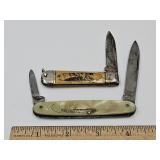 Elos German Pocket Knife & 2 Blade Pocket Knife