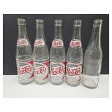 Collection of One Dot Pepsi Cola Bottles