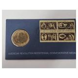 1972 Commemorative Stamps & Bicentennial Medal