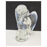 Mosser Art Glass  Irridescent Praying Angel  3 1/2