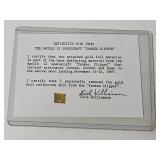 Apollo 12 Gold Foil Swatch from Columbia